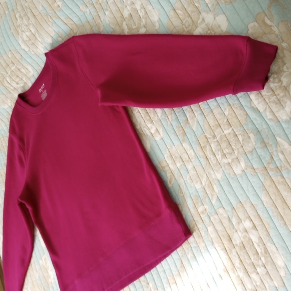Tek Gear Women's Burgandy Fleece Sweatshirt L